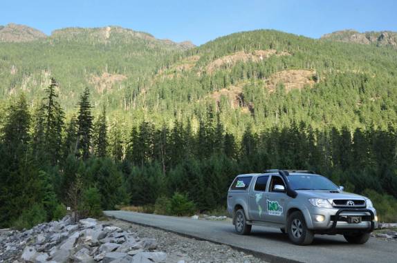 Fiona no Strathcona Provincial Park, no interior da  Vancouver Island, costa oeste do Canadá